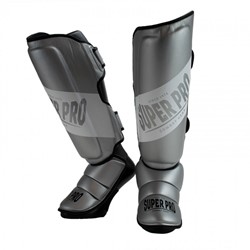 Super Pro Combat Gear Rebel Scheenbeschermers - Grijs/Wit