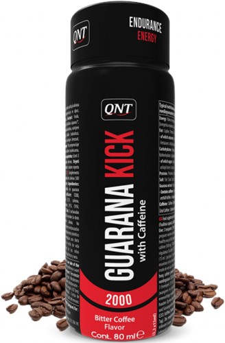 QNT Guarana Kick Shot - 12 x 80 ml - Coffee
