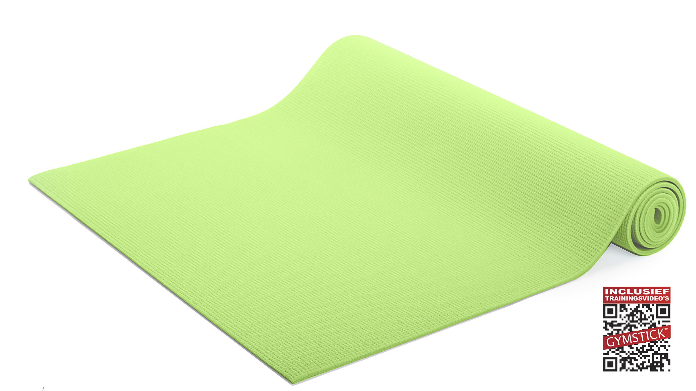 Gymstick fitness mat lime + instructievideo's