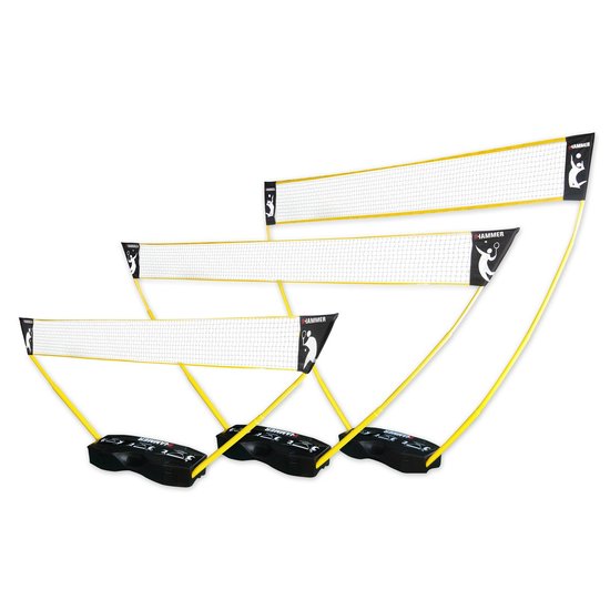 Zoekies.com - 3-in-1 set - portable tennis, badminton en volleybal net | 4005251202100