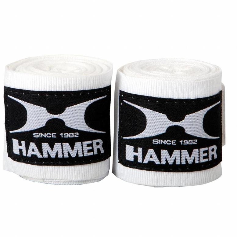 Hammer Boxing Bandages Per Paar 4, 5 Meter Wit Nylon online kopen