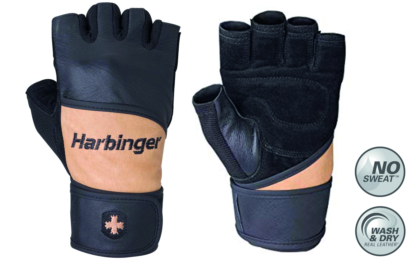 Harbinger Fitness Classic Wristwrap Handschoenen Natural harbinger fitness kopen in de aanbieding