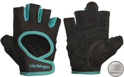 Harbinger Women's Power Stretchback Fitness Handschoenen - Zwart/Blauw