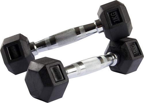 VirtuFit Hexa Dumbbell Pro - 1 kg - Per Stuk-2