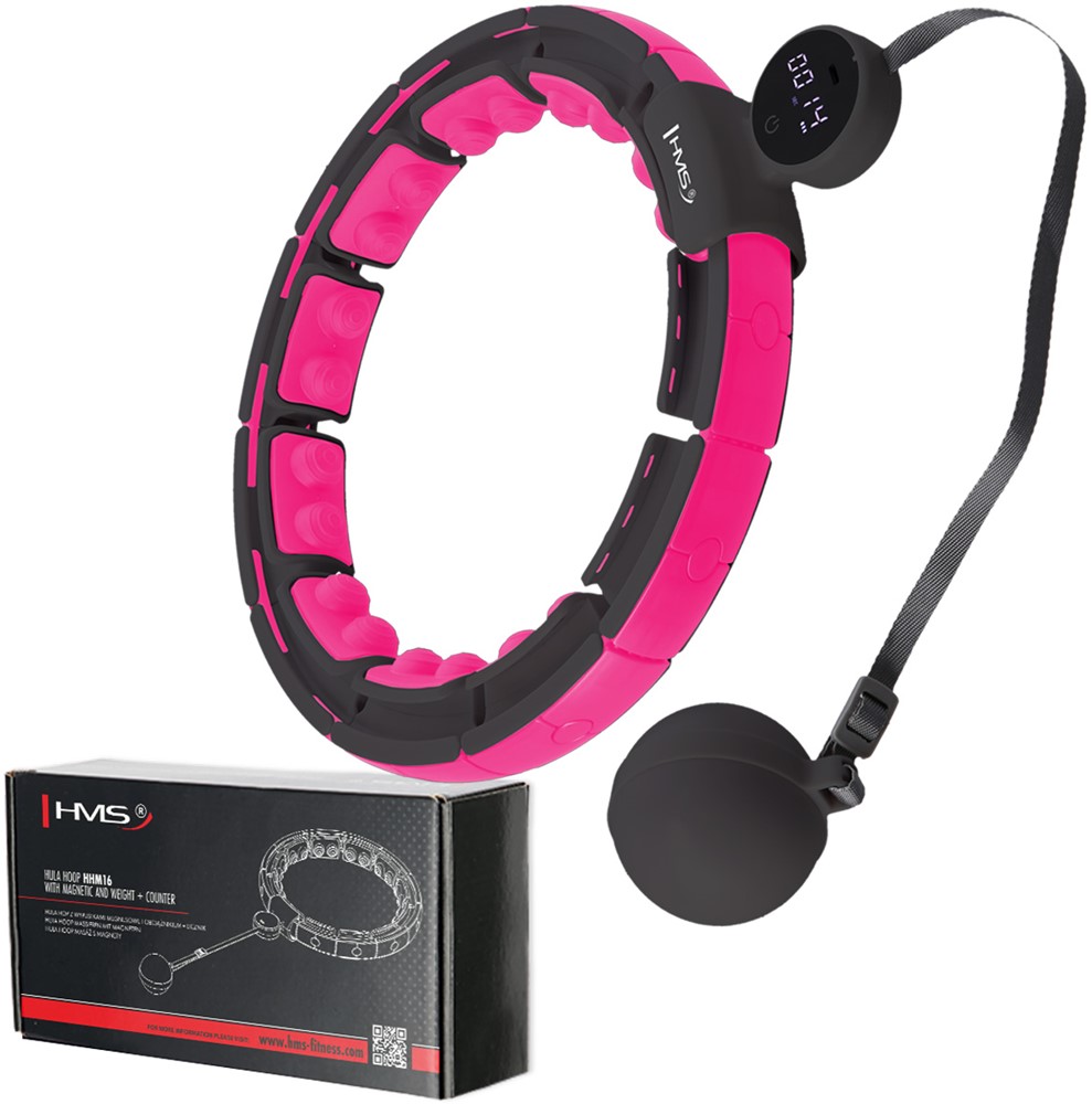 HMS Hoelahoep - Magneten, Gewicht&Teller - Zwart/Roze