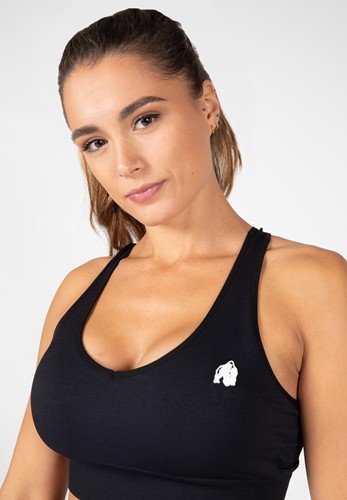 Gorilla Wear Hilton Seamless Sportbeha - Zwart-3