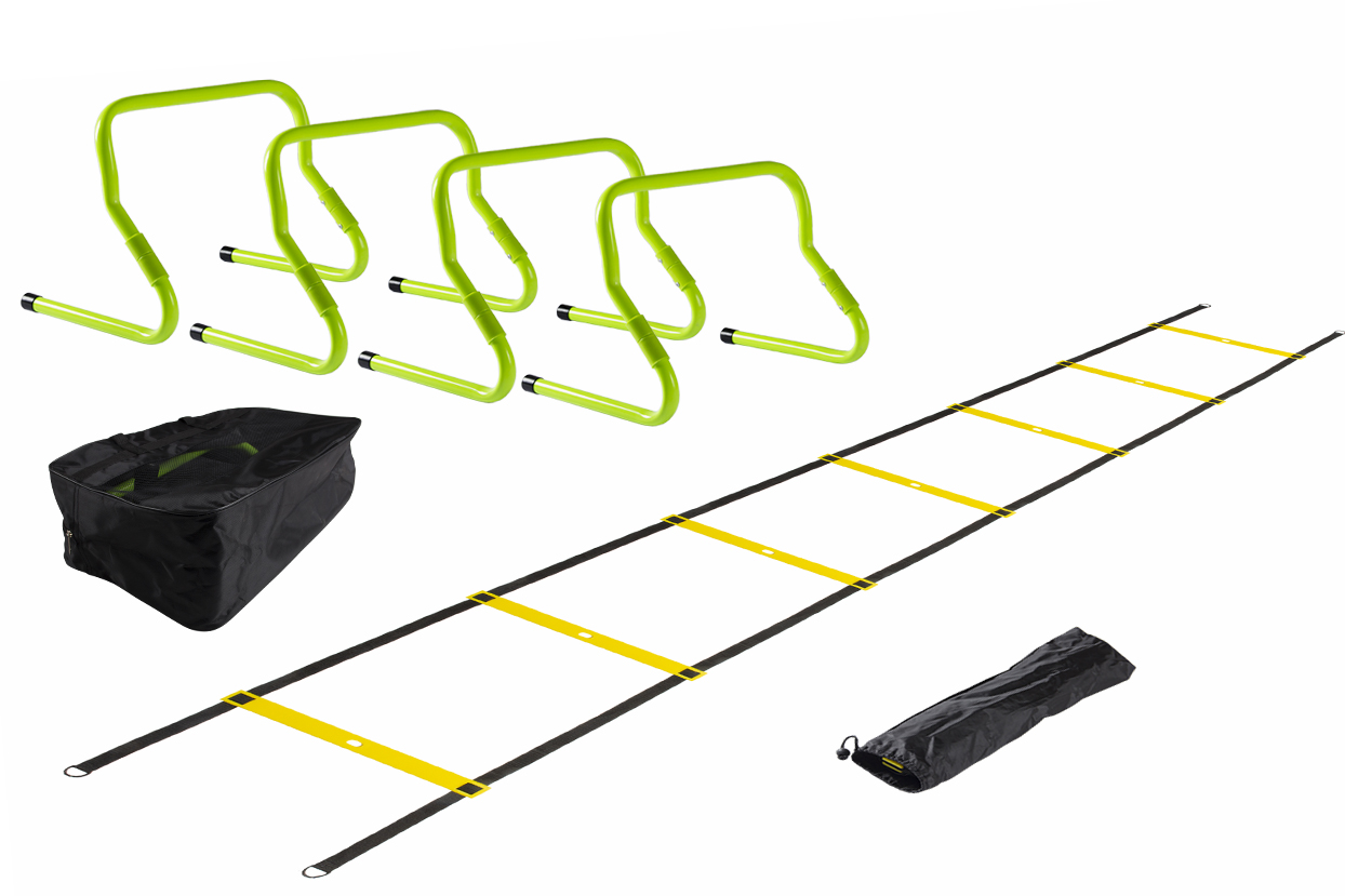VirtuFit Combideal: 4 Verstelbare Horden + Tas + Speed Ladder