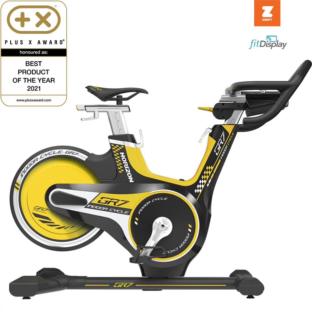 Horizon Fitness Indoor Cycle GR7 Spinningfiets - Gratis trainingsschema - Zwift Compatible met grote korting