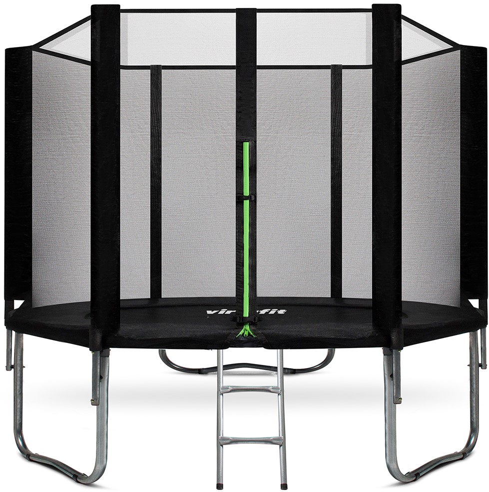 VirtuFit Trampoline met Veiligheidsnet - Zwart - 305 cm |