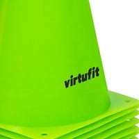 VirtuFit Pionnen Set - 23 cm - 12 Stuks - Groen-3