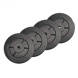 Iron Gym Halterschijven Set - 4 x 5 kg - 25 mm - Zwart