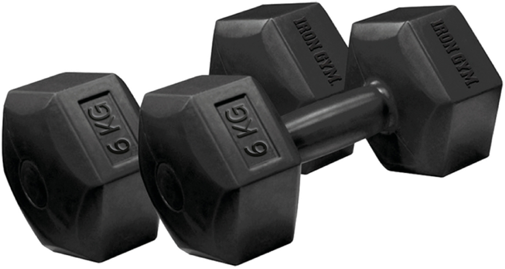 Iron Gym Hexa Dumbbell Set - 2 x 6 kg