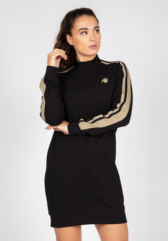 Gorilla Wear Isabella Sweatshirt Jurk - Zwart - S
