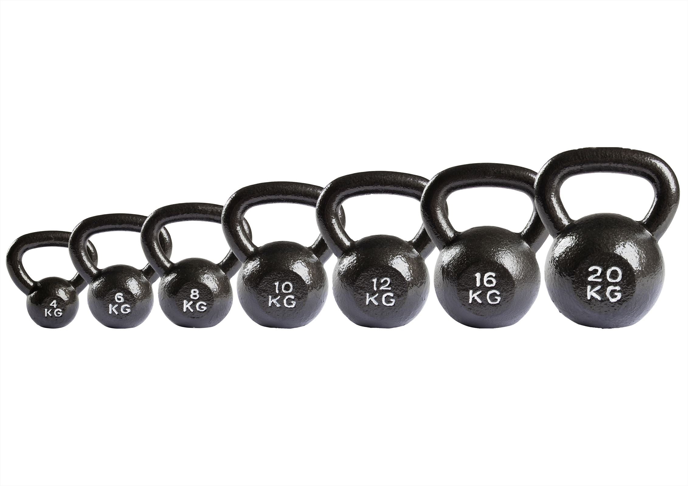 Virtufit Kettlebell Set Gietijzer 4-6-8-10-12-16-20 kg