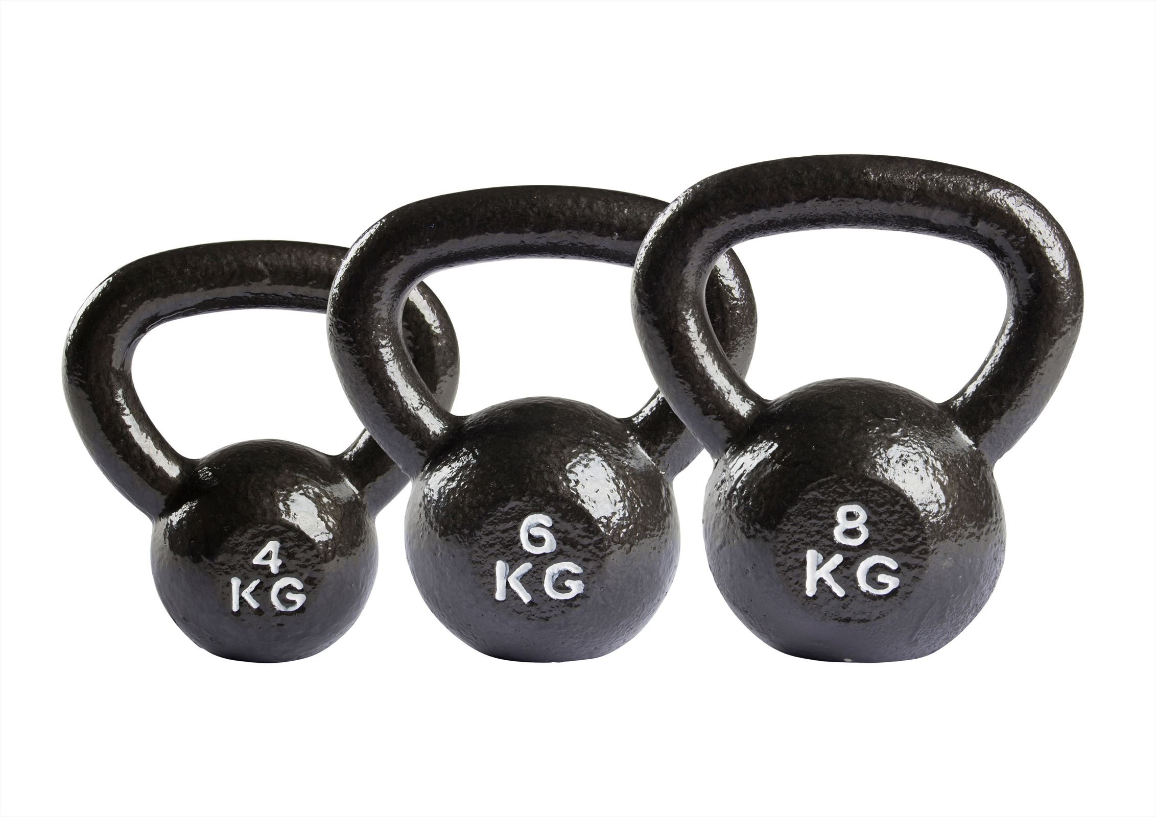 Virtufit Kettlebell Set Gietijzer 4-6-8 kg