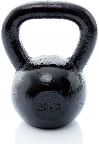 Muscle Power Gietijzeren Kettlebell - Zwart - 20 kg