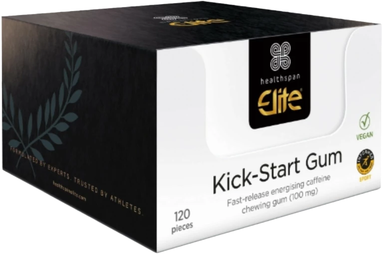 Healthspan Elite KickStart Gum 12 x 10 st Fitnessapparaat.nl