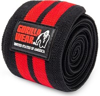 Gorilla Wear Knee Wraps - Zwart/Rood-3