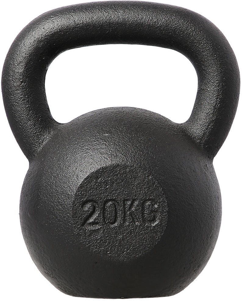 HMS Kettlebell - Gietijzer - 20 kg - Zwart
