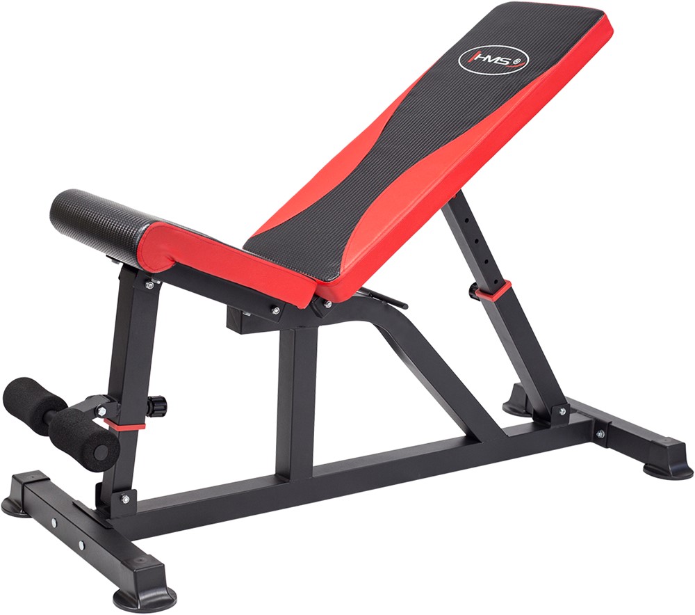HMS Multifunctionele Trainingsbank - Zwart/Rood