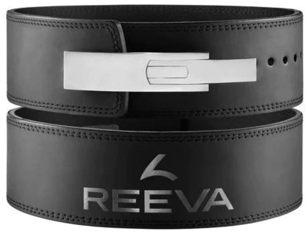 Reeva Zwart Lederen Lifting Belt - Halterriem