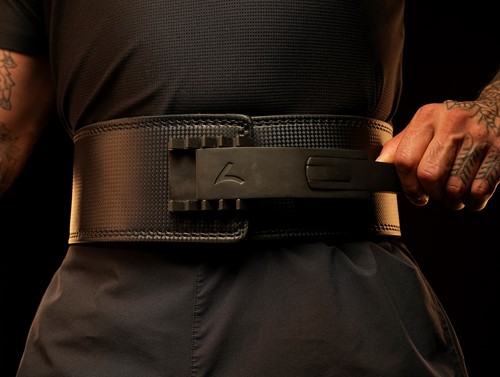 Reeva Lifting Belt van Carbon Leer - Verstelbare RVS Gesp - 13 mm-2