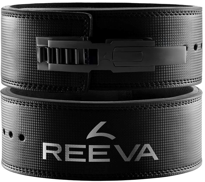 Reeva Halterriem Carbon Leer met Verstelbare Gesp V2 - XL