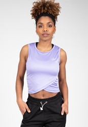 Gorilla Wear Estelle Twisted Crop Top - Lila