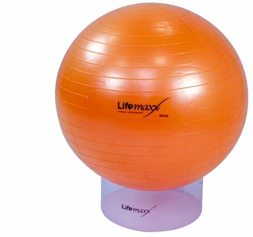 Lifemaxx Gymball - Anti-Burst Fitnessball - 65 cm - Oranje
