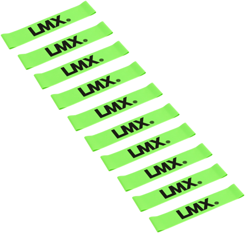 Lifemaxx LMX Mini Weerstandsband - Licht - Groen - 10 stuks