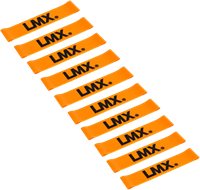 Lifemaxx LMX Mini Weerstandsband - Medium - Oranje - 10 stuks