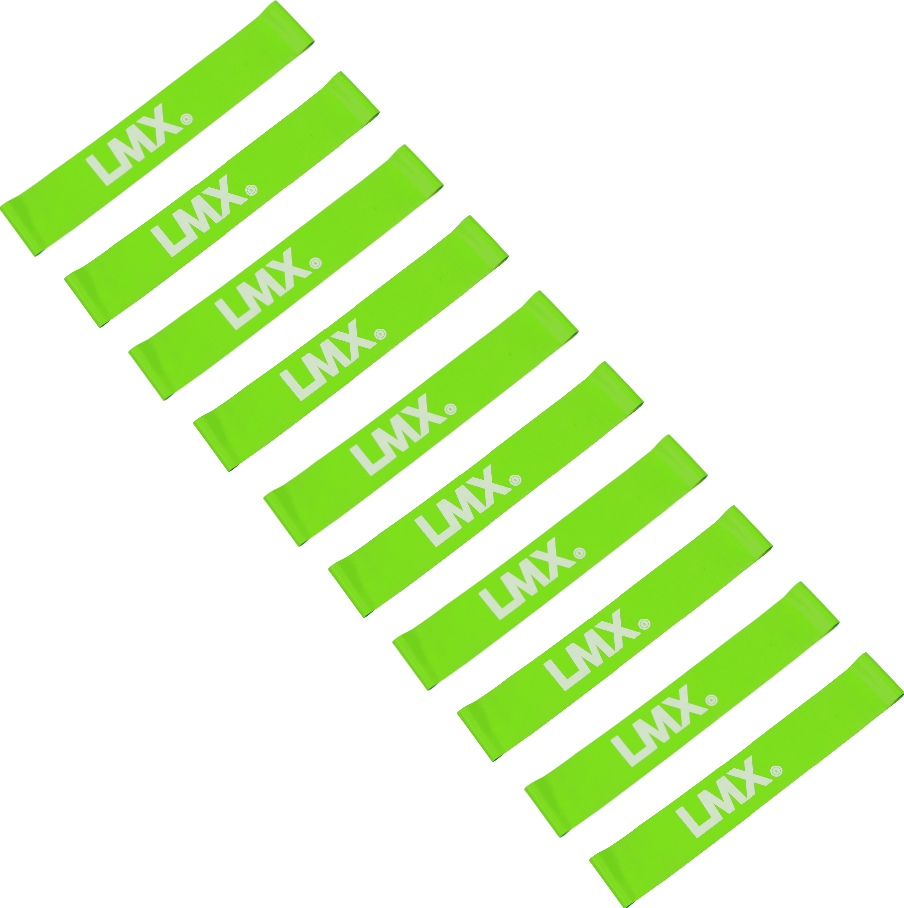 Lifemaxx LMX Mini Weerstandsband - Licht - Groen - 10 stuks