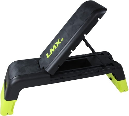 Lifemaxx LMX Verstelbare Fitness Step - Aerobic Stepper - Zwart/Geel