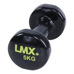 Lifemaxx Vinyl Dumbbellset - Set van 2 x 5 kg - Zwart