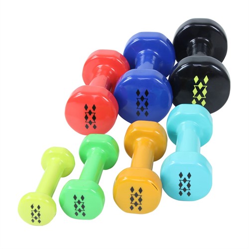 Lifemaxx Vinyl Dumbbellset - Set van 2 x 1 kg - Groen-3