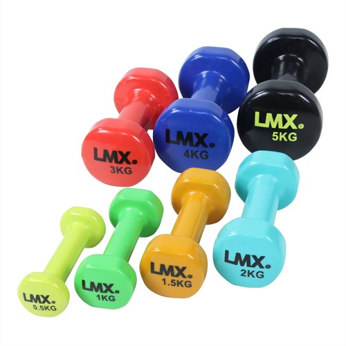 Lifemaxx Vinyl Dumbbellset - Set van 2 x 1 kg - Groen-2