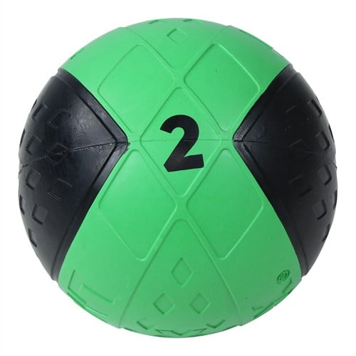 Lifemaxx LMX Medicijn Bal - Medicine Ball - 2 kg - Zwart/Groen