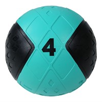 Lifemaxx LMX Medicijn Bal - Medicine Ball - 4 kg - Zwart/Blauw