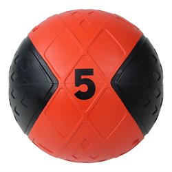 Lifemaxx LMX Medicijn Bal - Medicine Ball - 5 kg - Zwart/Rood