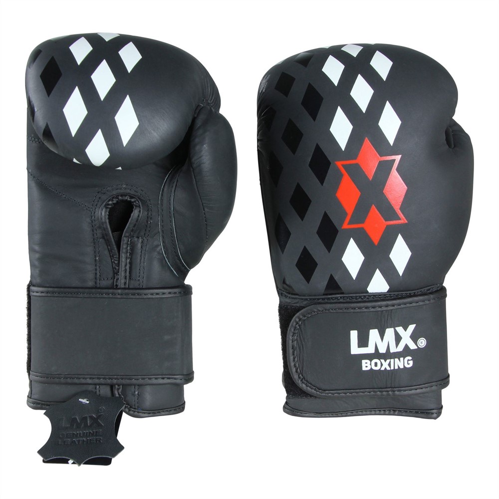 Lifemaxx LMX Boxing Gloves Leather - Bokshandschoenen - 10 oz