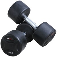 Lifemaxx Vaste Ronde Dumbbell Set - 2 x 5 kg