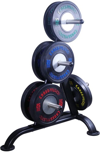 Lifemaxx Crossmaxx Competition Bumper Plate - Halterschijf - Zwart -  50 mm - 15 kg-2