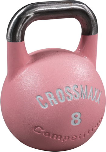 Lifemaxx Crossmaxx Competition Kettlebells - Roze - 8 kg