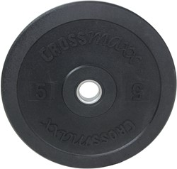 Lifemaxx Hi-Temp Olympische Halterschijf - Bumper Plate - 50 mm - 5 kg - Zwart