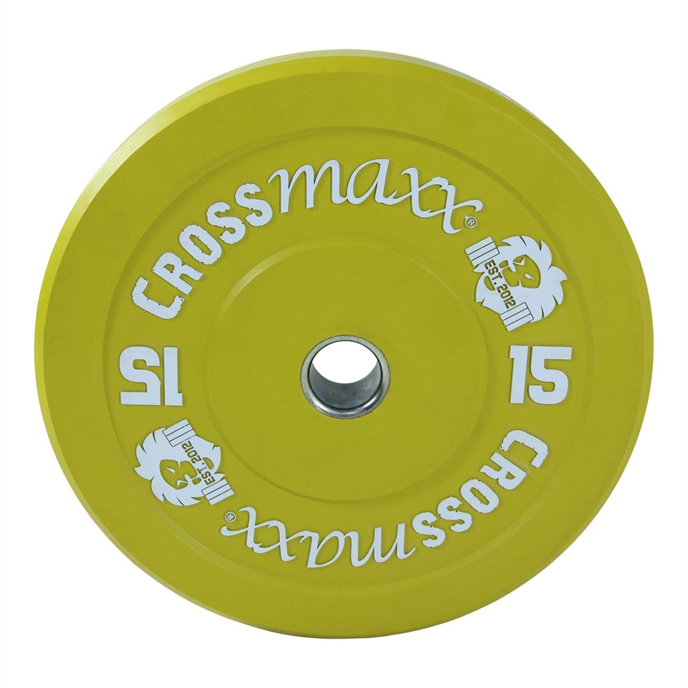 Lifemaxx Crossmaxx Bumper Plate - Halterschijf - 50 mm - 15 kg