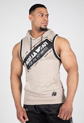 Gorilla Wear Loretto Hooded Tank Top - Beige