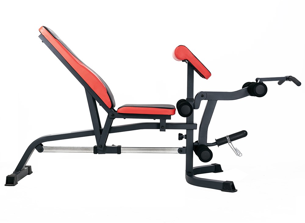 HMS Trainingsbank met Preacher Curl - Zwart/Rood