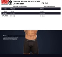 Gorilla Wear 4 Inch Leren Lifting Belt - Bruin