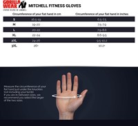 Gorilla Wear Mitchell Training Gloves - Fitness Handschoenen - Zwart/Rood-3