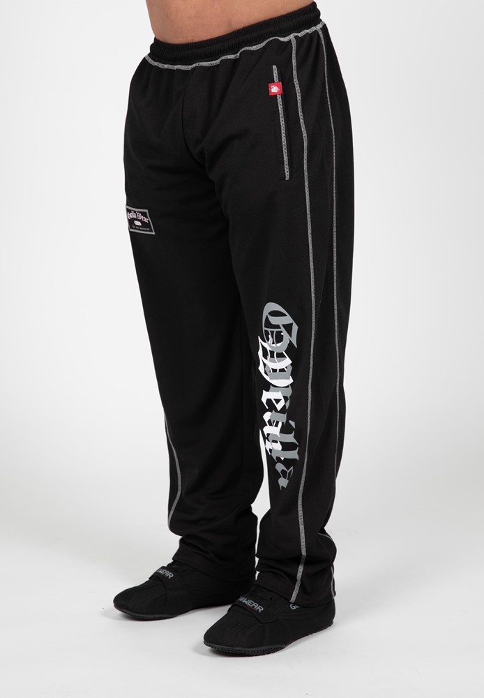 Gorilla Wear Marlow Mesh Pants - Zwart/Grijs - S/M